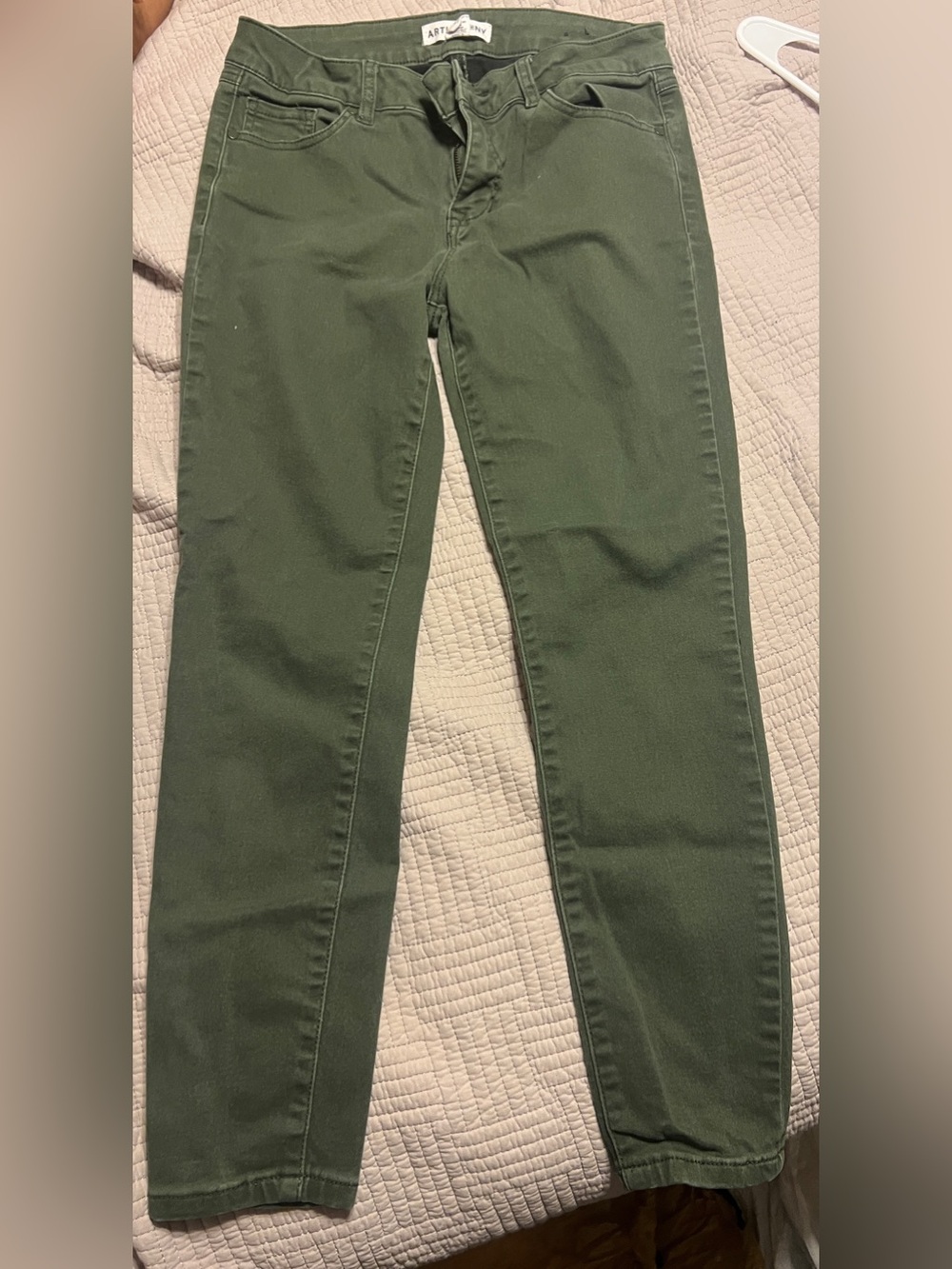 Artisan Ny Olive Skinny Jeans in Deep Green